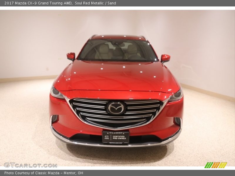 Soul Red Metallic / Sand 2017 Mazda CX-9 Grand Touring AWD