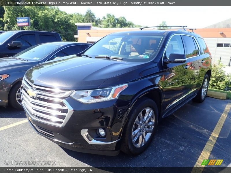 Mosaic Black Metallic / High Country Jet Black/Loft Brown 2018 Chevrolet Traverse High Country AWD