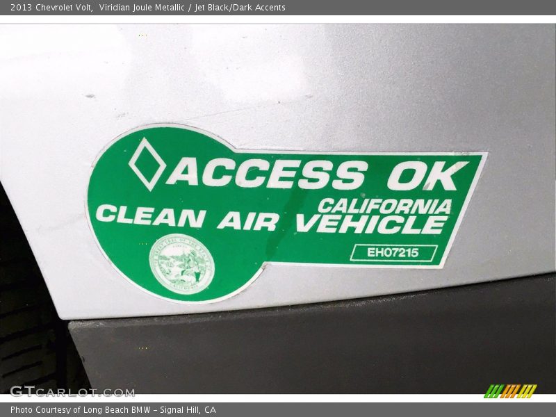 Viridian Joule Metallic / Jet Black/Dark Accents 2013 Chevrolet Volt