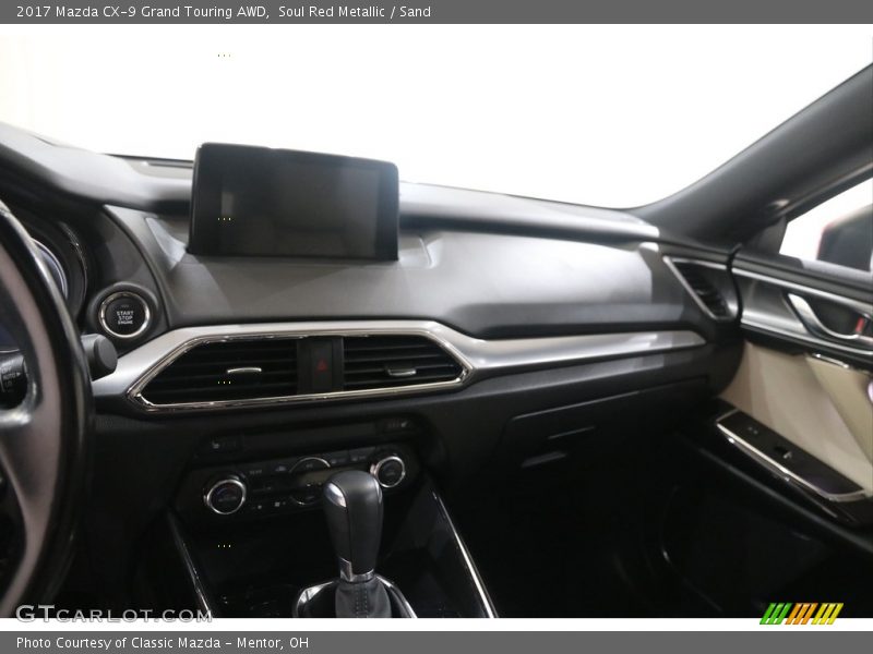 Soul Red Metallic / Sand 2017 Mazda CX-9 Grand Touring AWD