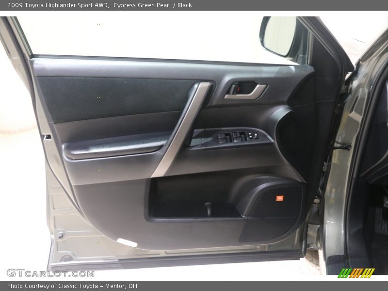 Cypress Green Pearl / Black 2009 Toyota Highlander Sport 4WD
