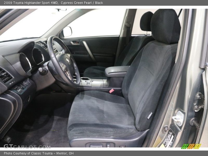 Cypress Green Pearl / Black 2009 Toyota Highlander Sport 4WD