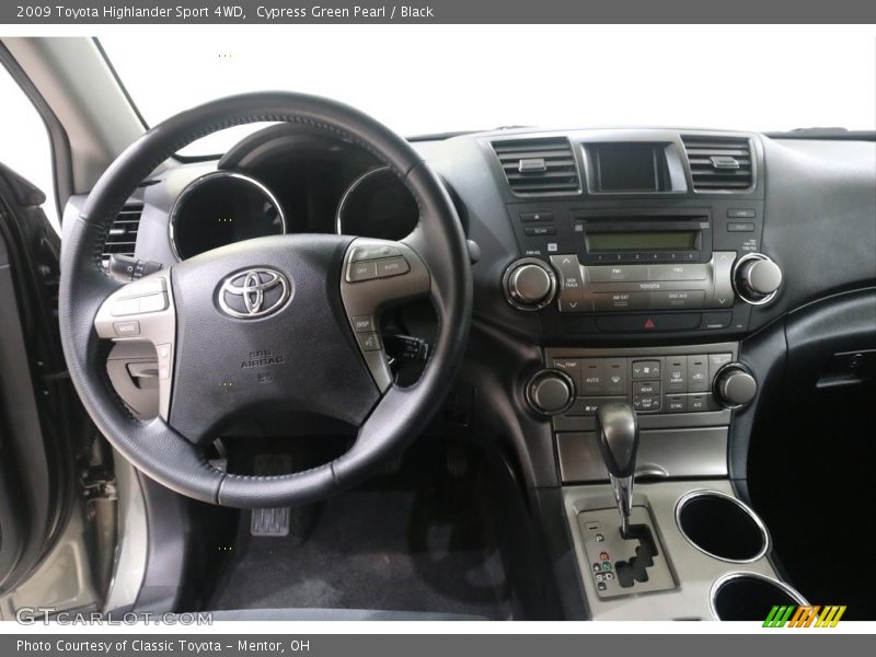 Cypress Green Pearl / Black 2009 Toyota Highlander Sport 4WD