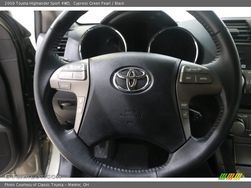 Cypress Green Pearl / Black 2009 Toyota Highlander Sport 4WD