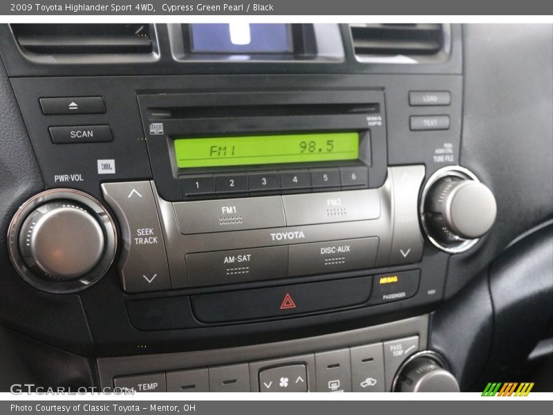 Cypress Green Pearl / Black 2009 Toyota Highlander Sport 4WD