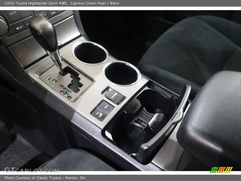 Cypress Green Pearl / Black 2009 Toyota Highlander Sport 4WD