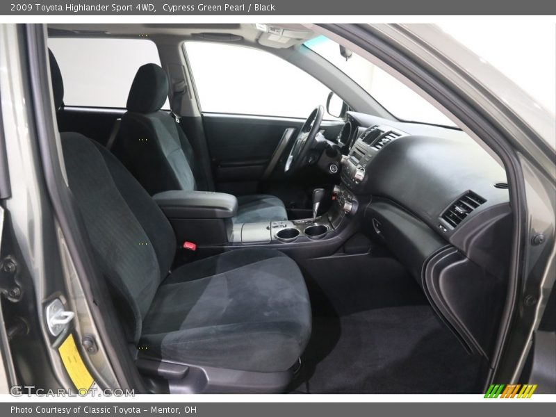 Cypress Green Pearl / Black 2009 Toyota Highlander Sport 4WD