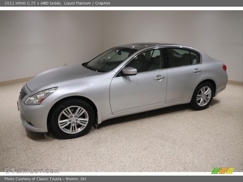 Liquid Platinum / Graphite 2011 Infiniti G 25 x AWD Sedan