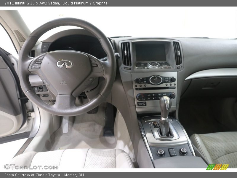 Liquid Platinum / Graphite 2011 Infiniti G 25 x AWD Sedan
