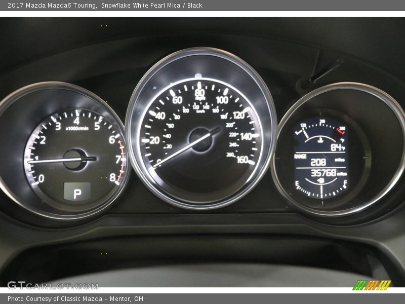 Snowflake White Pearl Mica / Black 2017 Mazda Mazda6 Touring