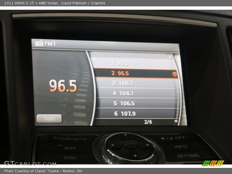 Liquid Platinum / Graphite 2011 Infiniti G 25 x AWD Sedan