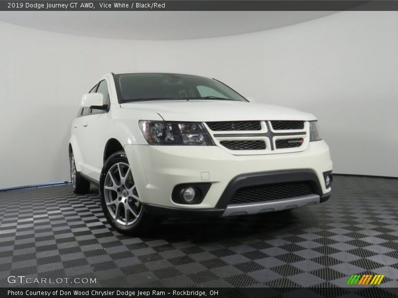 Vice White / Black/Red 2019 Dodge Journey GT AWD