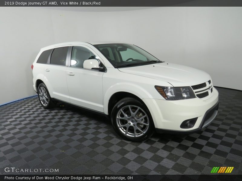 Vice White / Black/Red 2019 Dodge Journey GT AWD