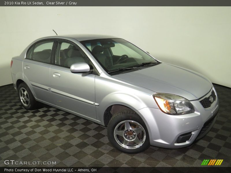 Clear Silver / Gray 2010 Kia Rio LX Sedan