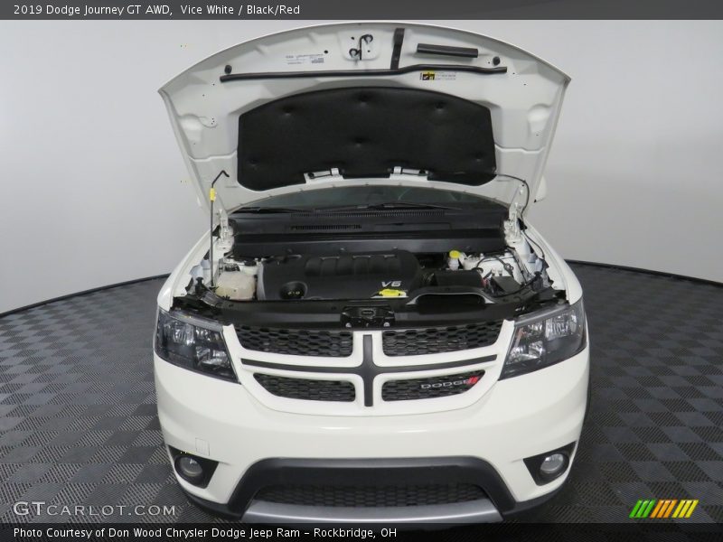 Vice White / Black/Red 2019 Dodge Journey GT AWD