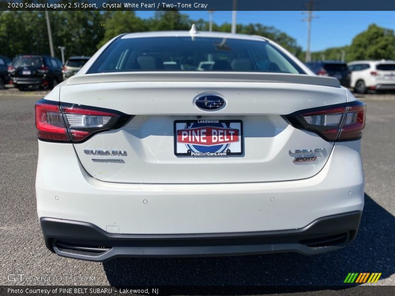 Crystal White Pearl / Two-Tone Gray 2020 Subaru Legacy 2.5i Sport