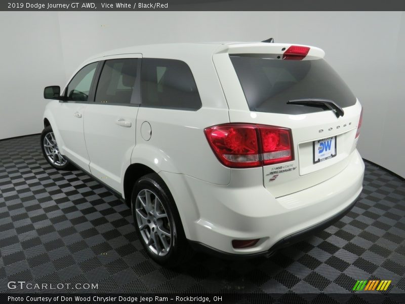 Vice White / Black/Red 2019 Dodge Journey GT AWD