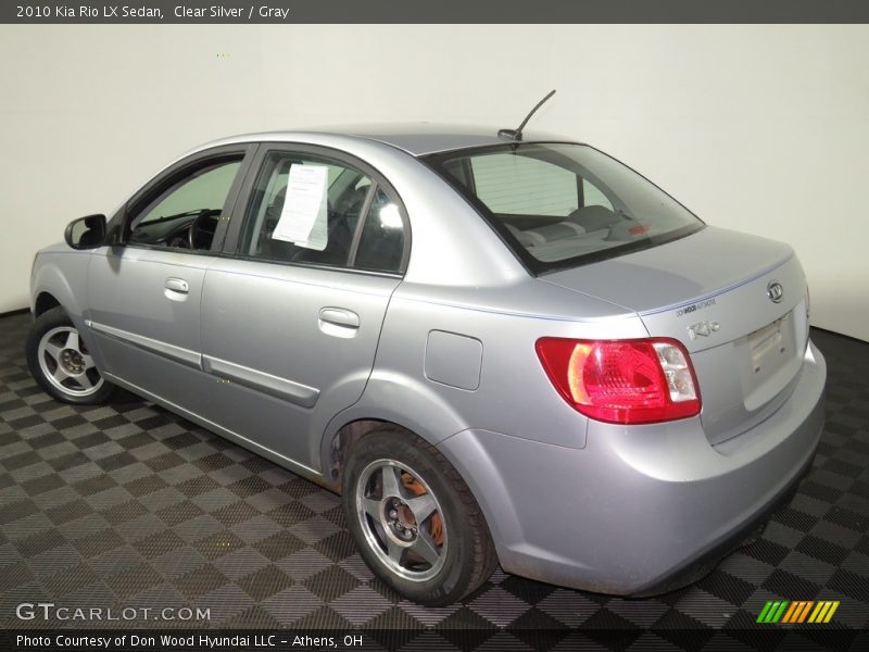 Clear Silver / Gray 2010 Kia Rio LX Sedan