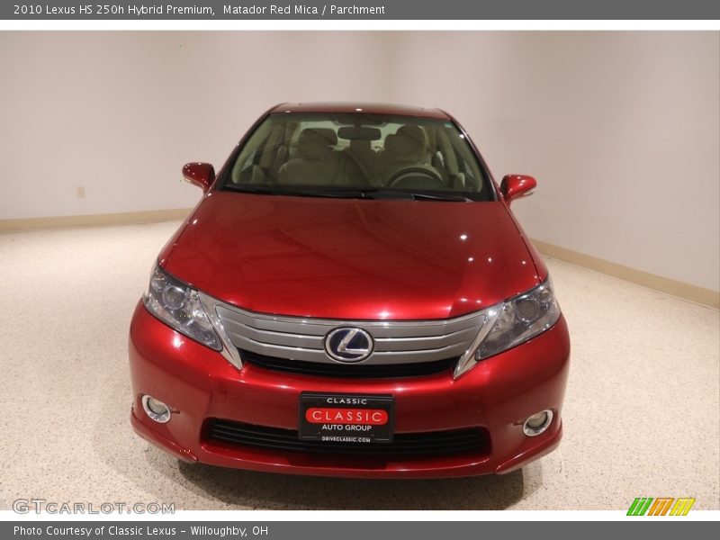Matador Red Mica / Parchment 2010 Lexus HS 250h Hybrid Premium