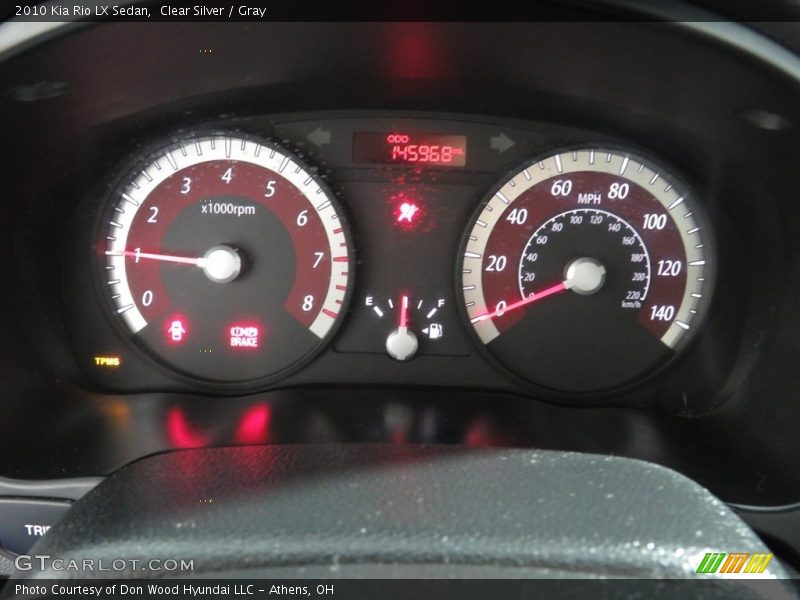 Clear Silver / Gray 2010 Kia Rio LX Sedan