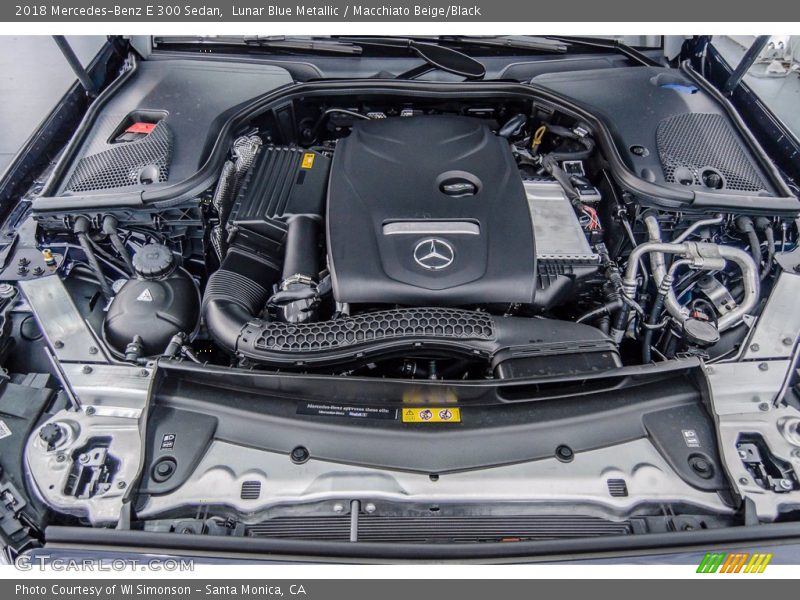 Lunar Blue Metallic / Macchiato Beige/Black 2018 Mercedes-Benz E 300 Sedan