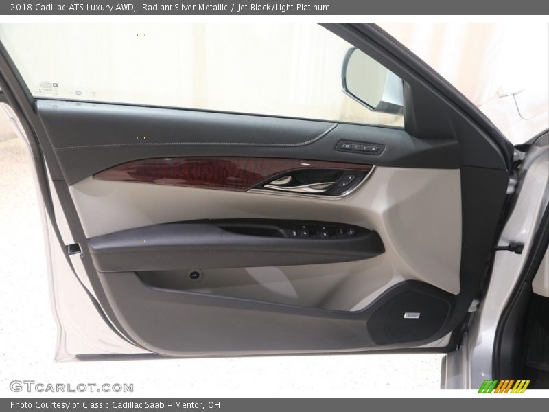 Radiant Silver Metallic / Jet Black/Light Platinum 2018 Cadillac ATS Luxury AWD
