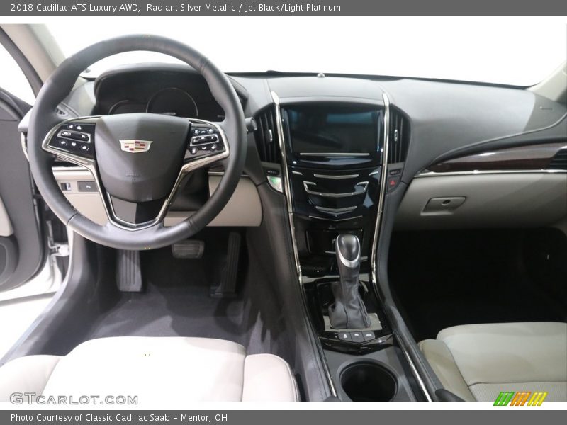 Radiant Silver Metallic / Jet Black/Light Platinum 2018 Cadillac ATS Luxury AWD
