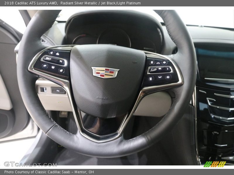 Radiant Silver Metallic / Jet Black/Light Platinum 2018 Cadillac ATS Luxury AWD