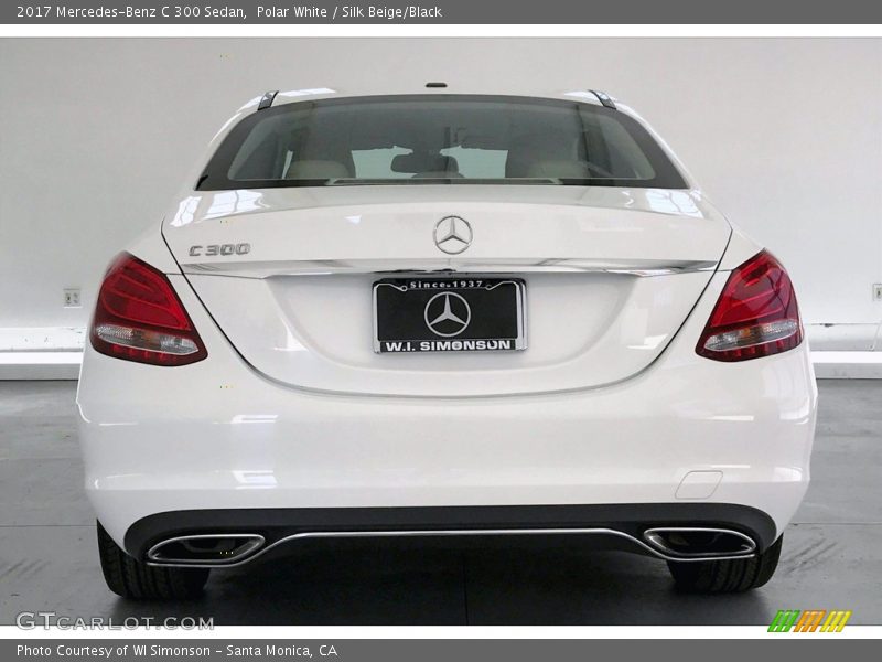 Polar White / Silk Beige/Black 2017 Mercedes-Benz C 300 Sedan