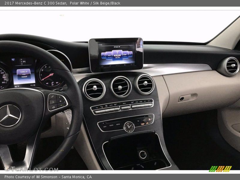 Polar White / Silk Beige/Black 2017 Mercedes-Benz C 300 Sedan