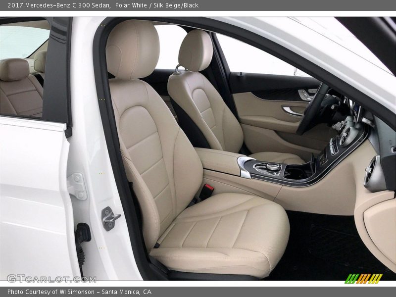 Polar White / Silk Beige/Black 2017 Mercedes-Benz C 300 Sedan