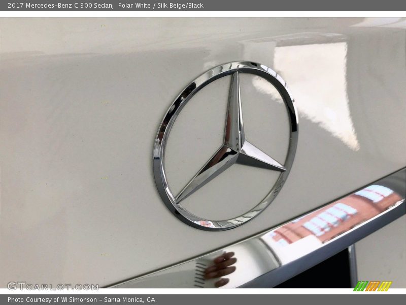 Polar White / Silk Beige/Black 2017 Mercedes-Benz C 300 Sedan