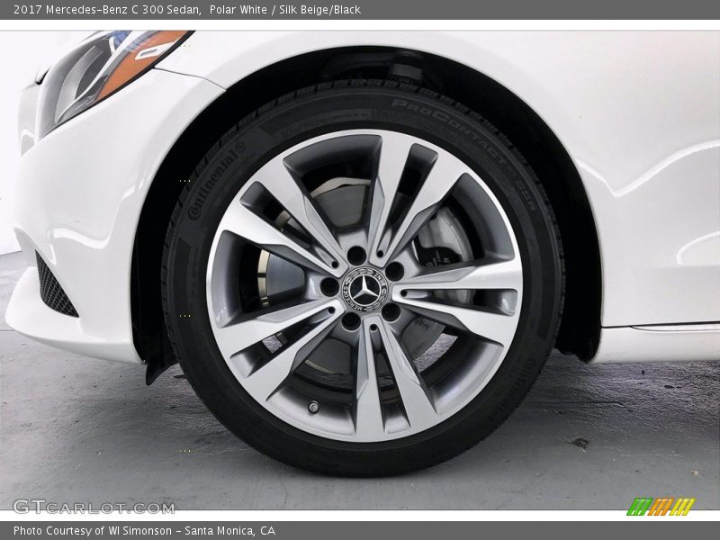 Polar White / Silk Beige/Black 2017 Mercedes-Benz C 300 Sedan