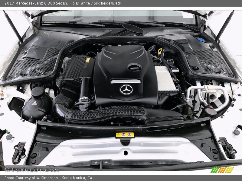 Polar White / Silk Beige/Black 2017 Mercedes-Benz C 300 Sedan