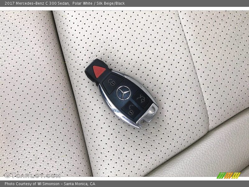 Polar White / Silk Beige/Black 2017 Mercedes-Benz C 300 Sedan