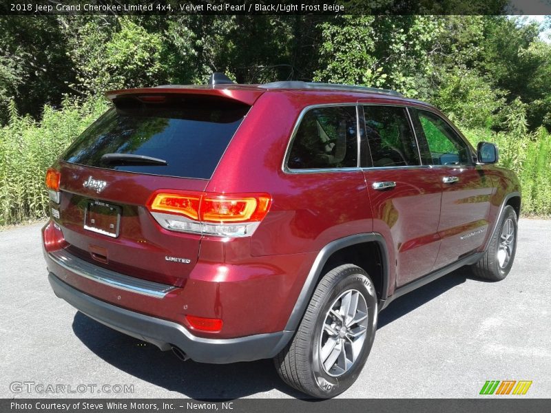 Velvet Red Pearl / Black/Light Frost Beige 2018 Jeep Grand Cherokee Limited 4x4