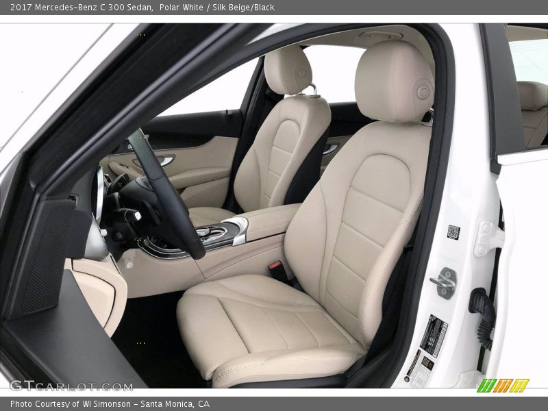 Polar White / Silk Beige/Black 2017 Mercedes-Benz C 300 Sedan