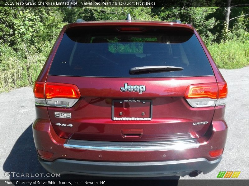 Velvet Red Pearl / Black/Light Frost Beige 2018 Jeep Grand Cherokee Limited 4x4