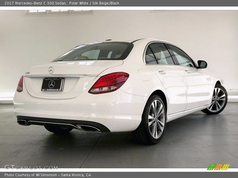 Polar White / Silk Beige/Black 2017 Mercedes-Benz C 300 Sedan