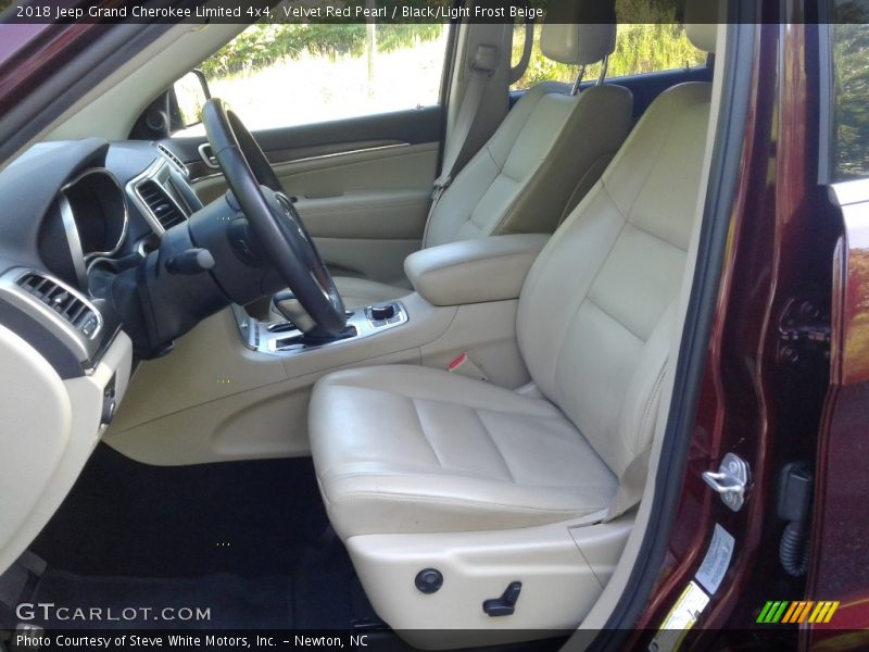 Velvet Red Pearl / Black/Light Frost Beige 2018 Jeep Grand Cherokee Limited 4x4