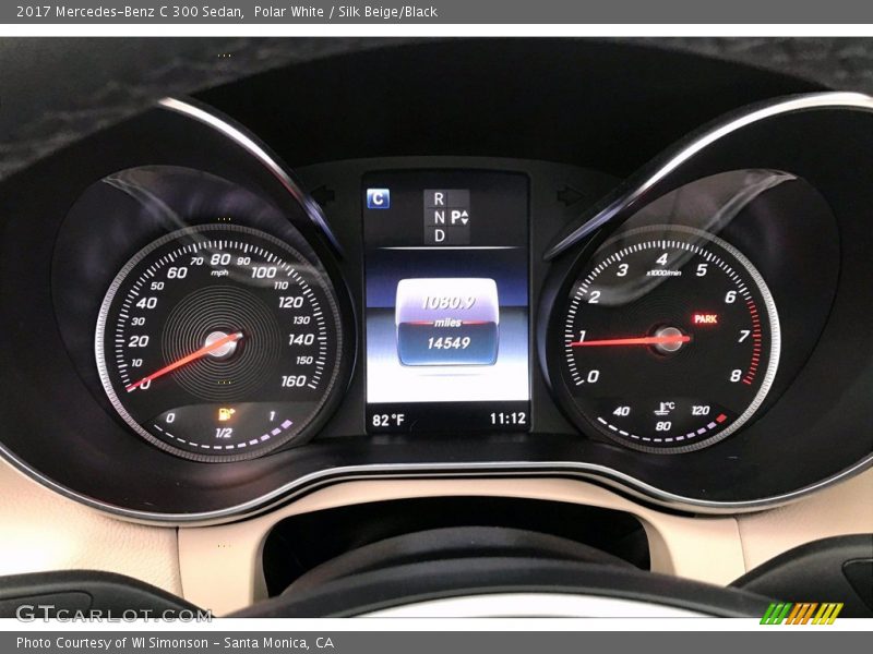 Polar White / Silk Beige/Black 2017 Mercedes-Benz C 300 Sedan