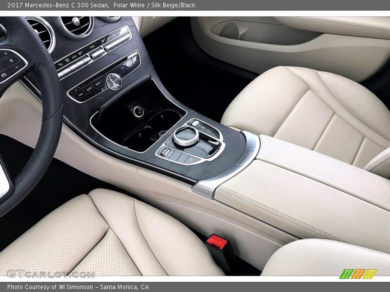Polar White / Silk Beige/Black 2017 Mercedes-Benz C 300 Sedan