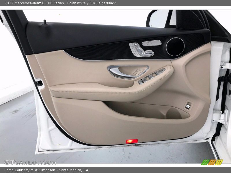 Polar White / Silk Beige/Black 2017 Mercedes-Benz C 300 Sedan