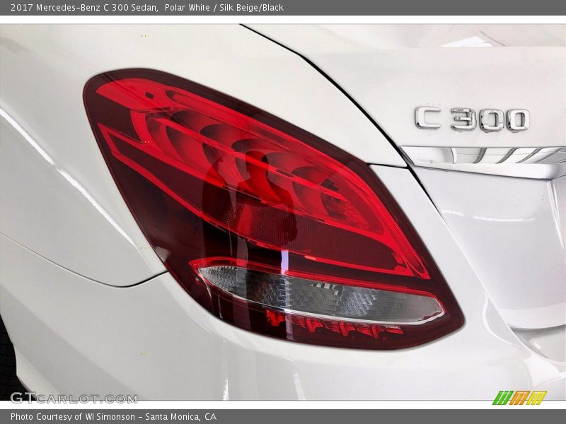 Polar White / Silk Beige/Black 2017 Mercedes-Benz C 300 Sedan
