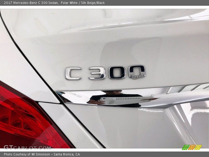 Polar White / Silk Beige/Black 2017 Mercedes-Benz C 300 Sedan