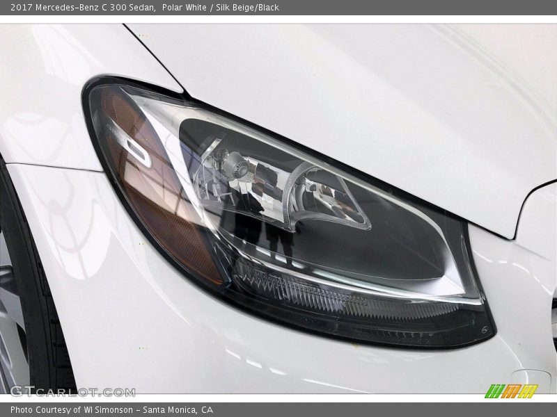 Polar White / Silk Beige/Black 2017 Mercedes-Benz C 300 Sedan