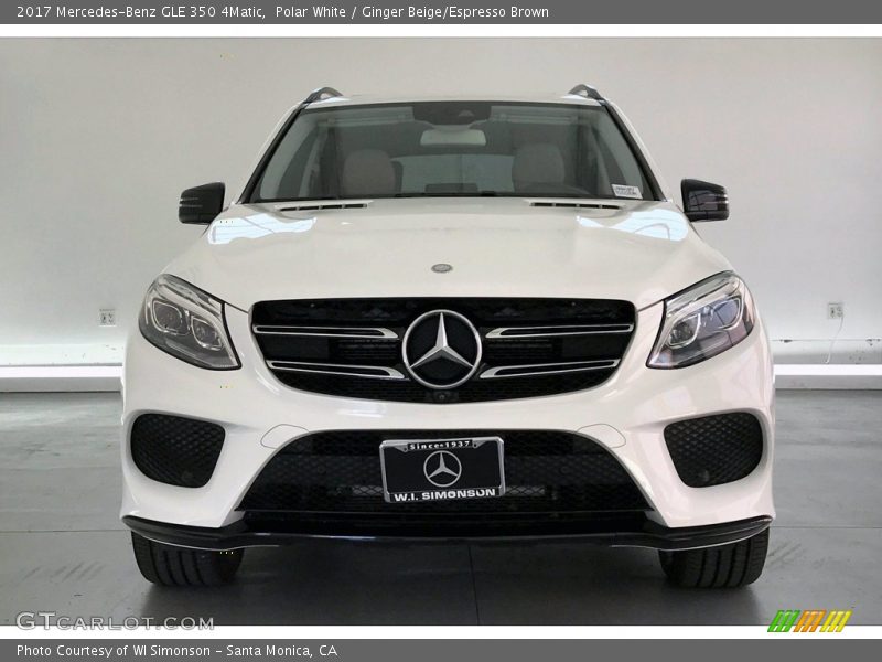 Polar White / Ginger Beige/Espresso Brown 2017 Mercedes-Benz GLE 350 4Matic