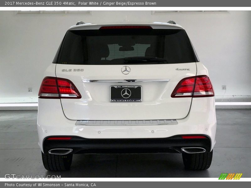 Polar White / Ginger Beige/Espresso Brown 2017 Mercedes-Benz GLE 350 4Matic