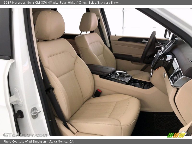 Polar White / Ginger Beige/Espresso Brown 2017 Mercedes-Benz GLE 350 4Matic