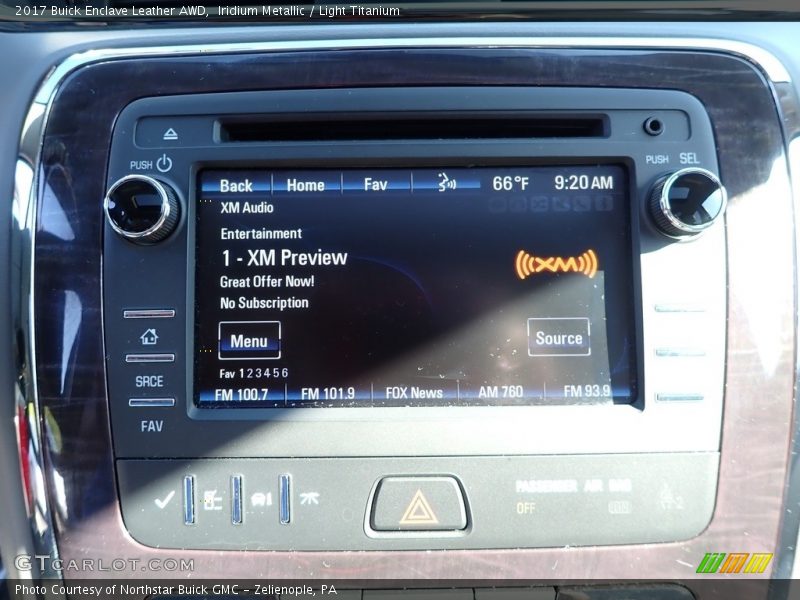Iridium Metallic / Light Titanium 2017 Buick Enclave Leather AWD